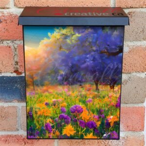 Summer Morning in the Meadow Colonial Mailbox Cover