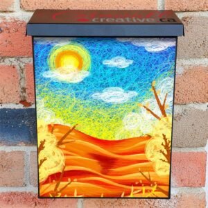 Summer Night Van Gogh Style Colonial Mailbox Cover