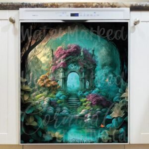 A Secret Fairy Garden #3 Magnetic Dishwasher Door Cover