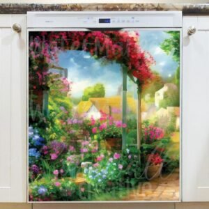 Summer Day at the Cottage Magnetic Dishwasher Door Cover
