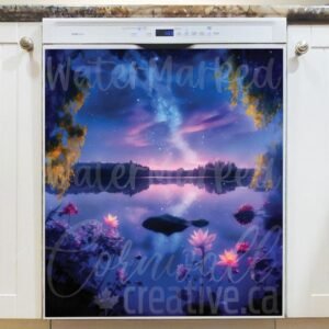 Summer Milky Way Magnetic Dishwasher Door Cover