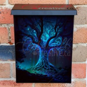 Glowing Fantasy Tree #11 Colonial Mailbox Cover