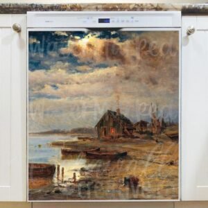 Scene at Dusk on the Baltic Coast Magnetic Dishwasher Door Cover