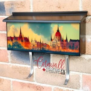 Parliament in Budapest Wall-mounted Townhouse Mailbox Cover