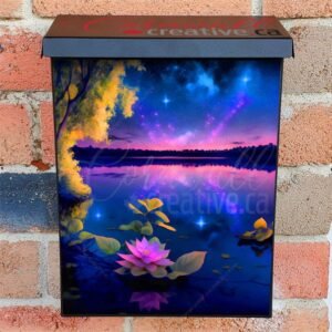 Midnight Lilies Colonial Mailbox Cover