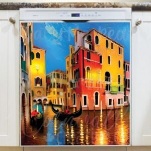 Summer Holiday in Venice Magnetic Dishwasher Door Cover