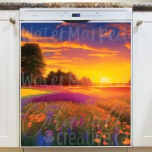 Summertime Dawn Magnetic Dishwasher Door Cover