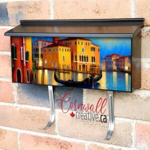 Evening in Venice Wall-mounted Townhouse Mailbox Cover