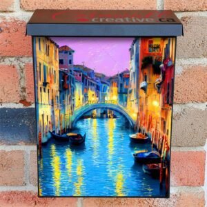 Summer Sunset in Venice Colonial Mailbox Cover
