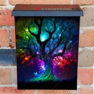 Glowing Fantasy Tree #5 Colonial Mailbox Cover