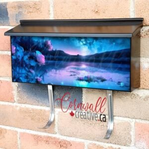 Milky Way above the Lake Wall-mounted Townhouse Mailbox Cover