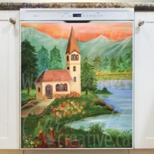 Church by the Lake Magnetic Dishwasher Door Cover