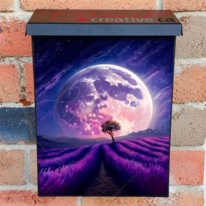 Summer Lavender Field #3 Colonial Mailbox Cover