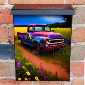 Old Farmhouse Truck #2 Colonial Mailbox Cover