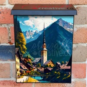 Little Town in Switzerland Colonial Mailbox Cover