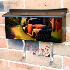 Old Farmhouse Truck #3 Wall-mounted Townhouse Mailbox Cover