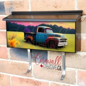 Old Farmhouse Truck #5 Wall-mounted Townhouse Mailbox Cover