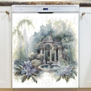 Beautiful Summer Garden #2 Magnetic Dishwasher Door Cover