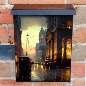 Spring Evening in New York Colonial Mailbox Cover