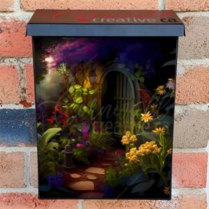 Secret Fairy Garden #4 Colonial Mailbox Cover