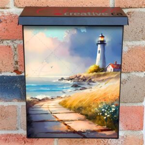 Summertime Lighthouse Colonial Mailbox Cover