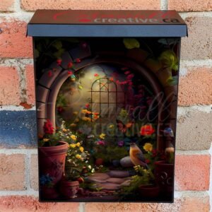 Secret Fairy Garden #5 Colonial Mailbox Cover