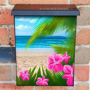 Tropical Heaven Colonial Mailbox Cover