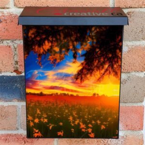 Sunset at the Lilly Field Colonial Mailbox Cover