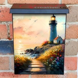 Summer Lighthouse Colonial Mailbox Cover