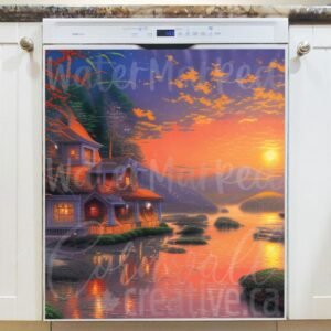 Summer House at the Lake Magnetic Dishwasher Door Cover