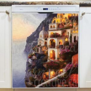 Romantic Villa Balcony #5 Magnetic Dishwasher Door Cover