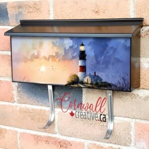 Path to the Lighthouse Wall-mounted Townhouse Mailbox Cover