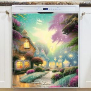 Lights of the Cottage Magnetic Dishwasher Door Cover