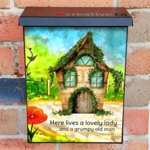 Lovely Lady's Cottage Colonial Mailbox Cover