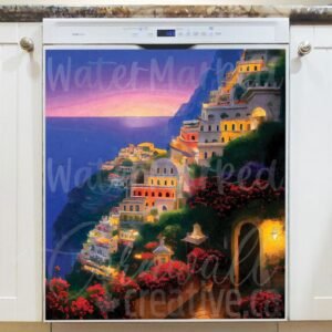 Romantic Villa Balcony #8 Magnetic Dishwasher Door Cover
