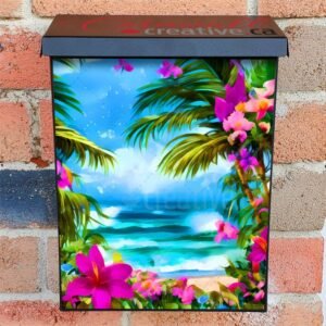 Tropical Heaven #2 Colonial Mailbox Cover