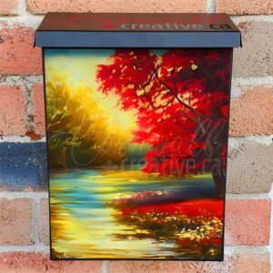 Maple Tree by the River Colonial Mailbox Cover