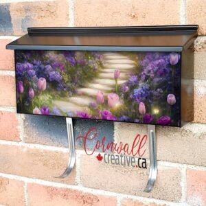Fairy Garden in the Moonlight Wall-mounted Townhouse Mailbox Cover