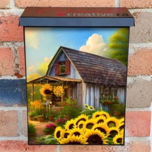 Sunflower Cottage #4 Colonial Mailbox Cover
