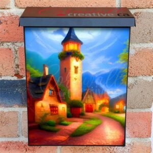 Lovely Summer Village Colonial Mailbox Cover