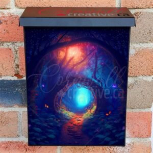 Mystical Forest Path Colonial Mailbox Cover