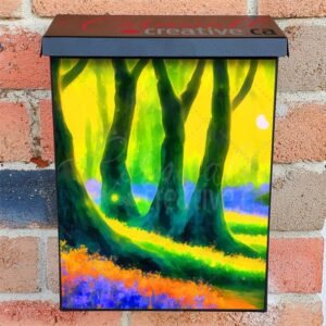Midnight in the Summer Forest Colonial Mailbox Cover