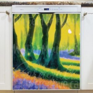 Midnight in the Summer Forest Magnetic Dishwasher Door Cover