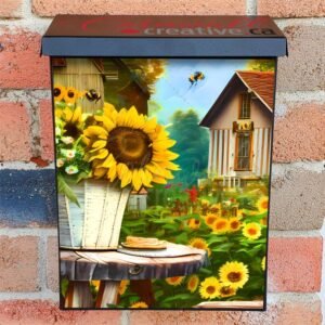 Sunflower Cottage #5 Colonial Mailbox Cover